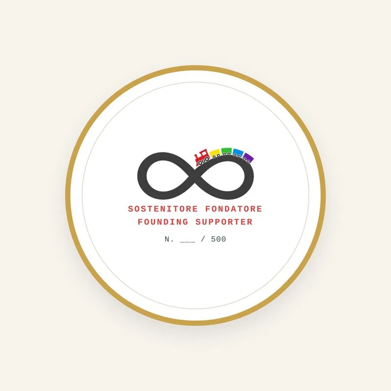 Sigillo Sostenitore fondatore con il logo del progetto